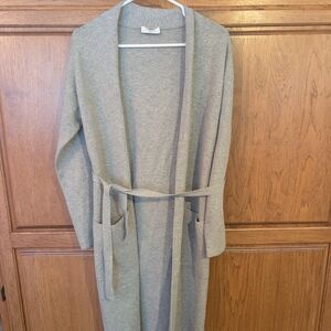 Babaton Gray Long Cardigan Sweater